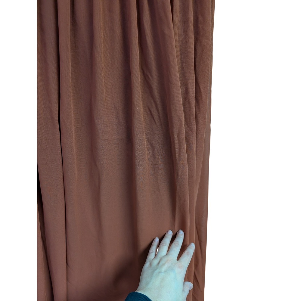 Azazie Aaida A-Line Corset Chiffon Dress‎ Floor Length Bridesmaid Paprika Size 2 - Picture 6 of 13